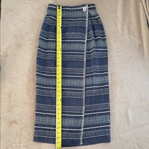 STAR CCC Elegant Blue Striped Pencil Skirt - Women’s Size 3